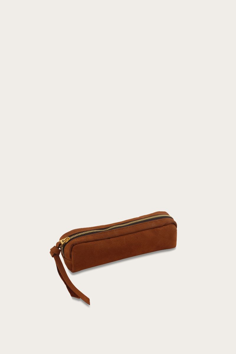 Leather pencil case etui desert 