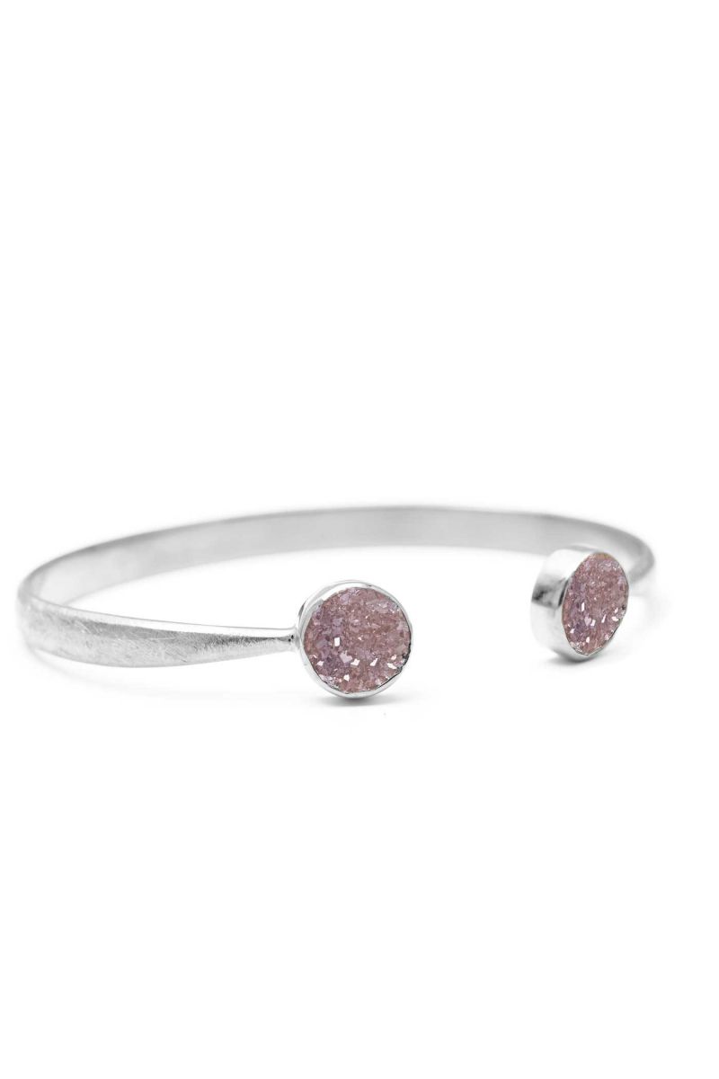 embrace cuff bracelet- silver