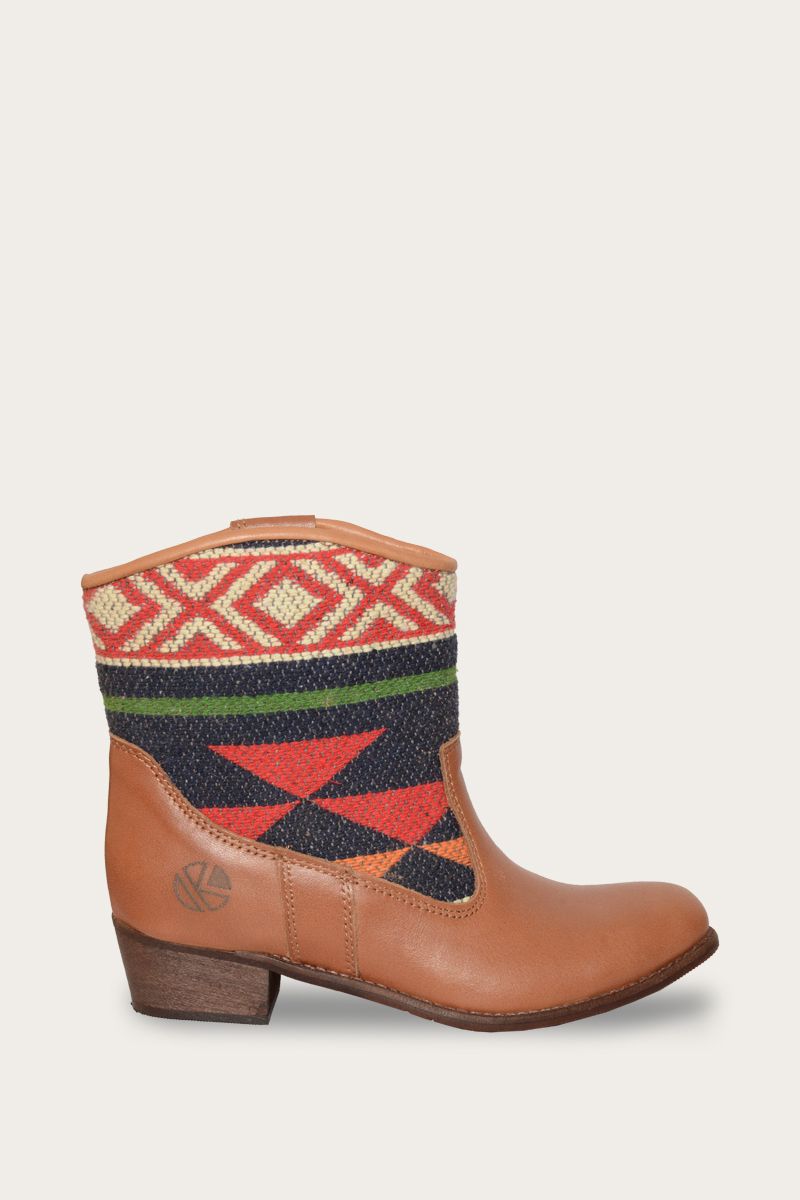 Inez ankle boots - veganes leder