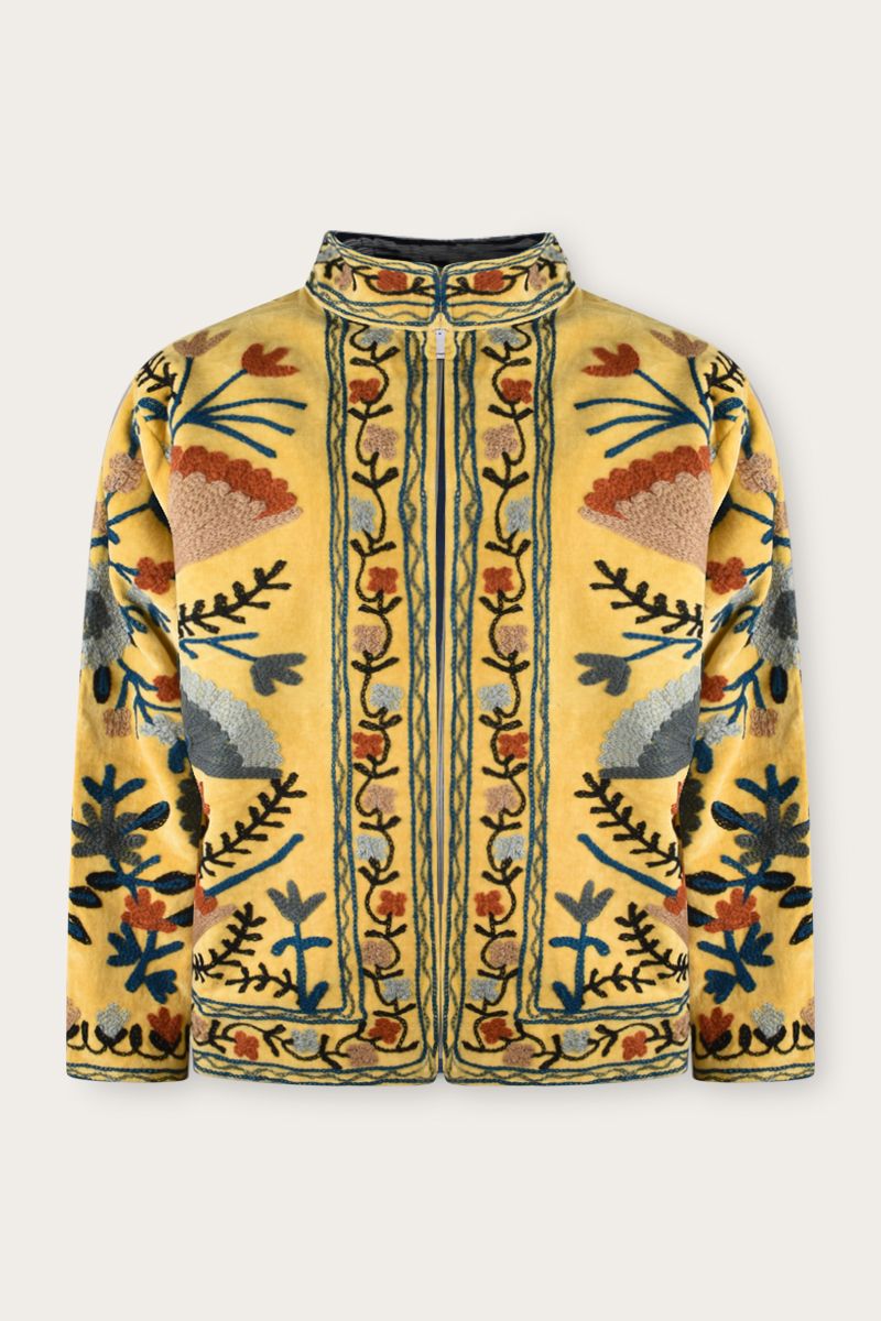 Bestickte Jacke – velvet suzani 