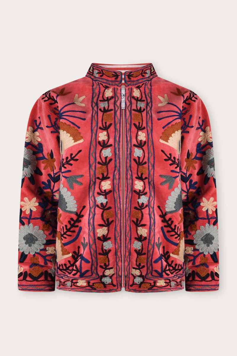 Bestickte Jacke – velvet suzani 