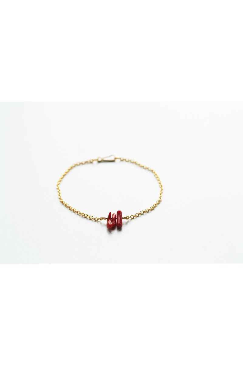 Red coral bracelet