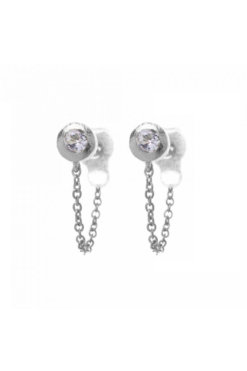 spa earrings - silver