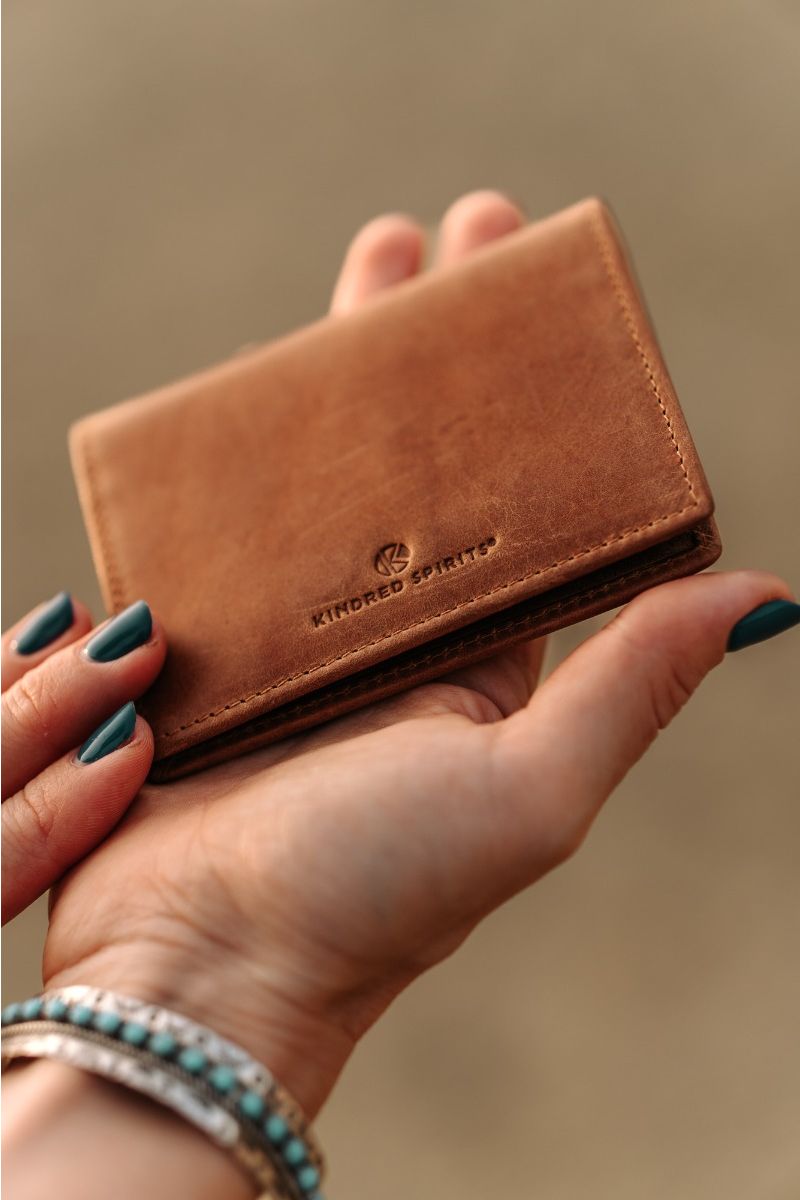 Card Holder Leather Camel
