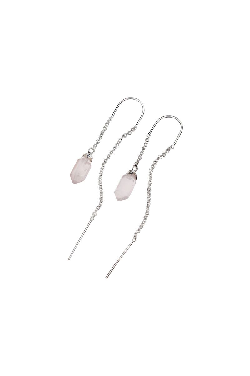 blush earring hangers - silver