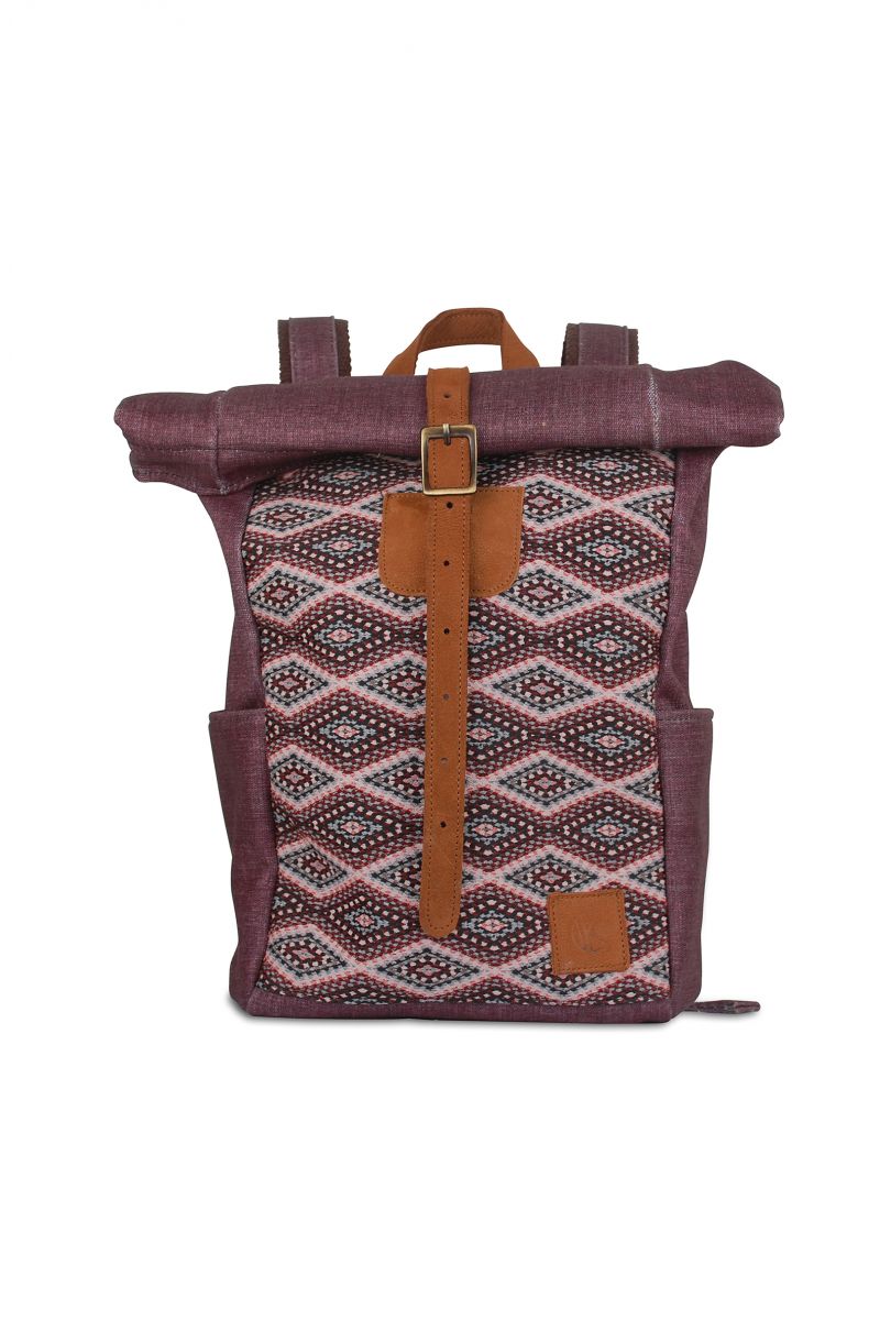 Roll top adjustable  backpack small