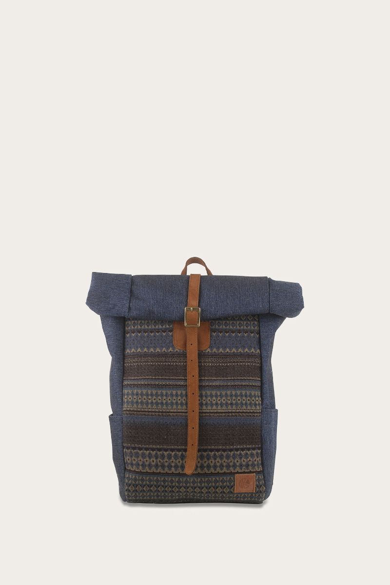 Roll top adjustable backpack small