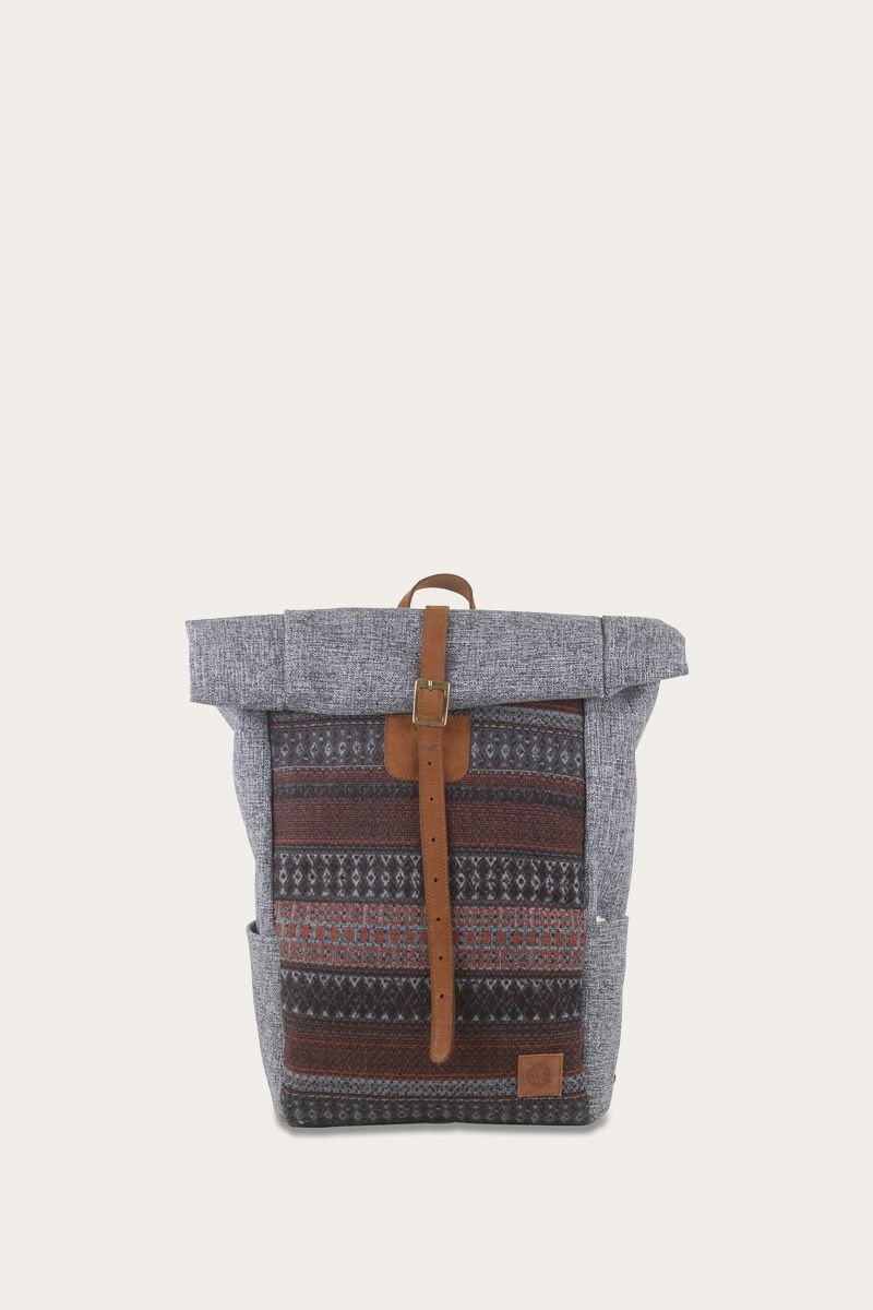 Roll top adjustable backpack small