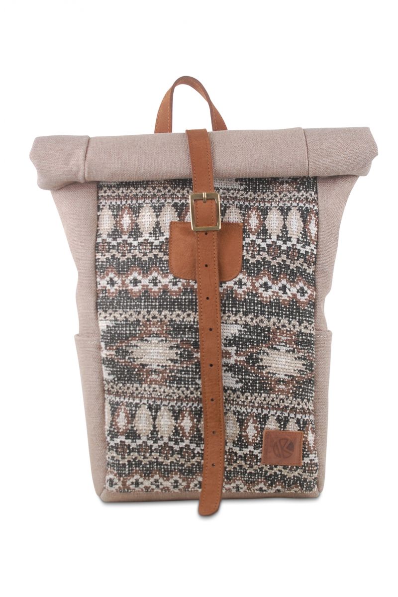Roll top adjustable backpack Large
