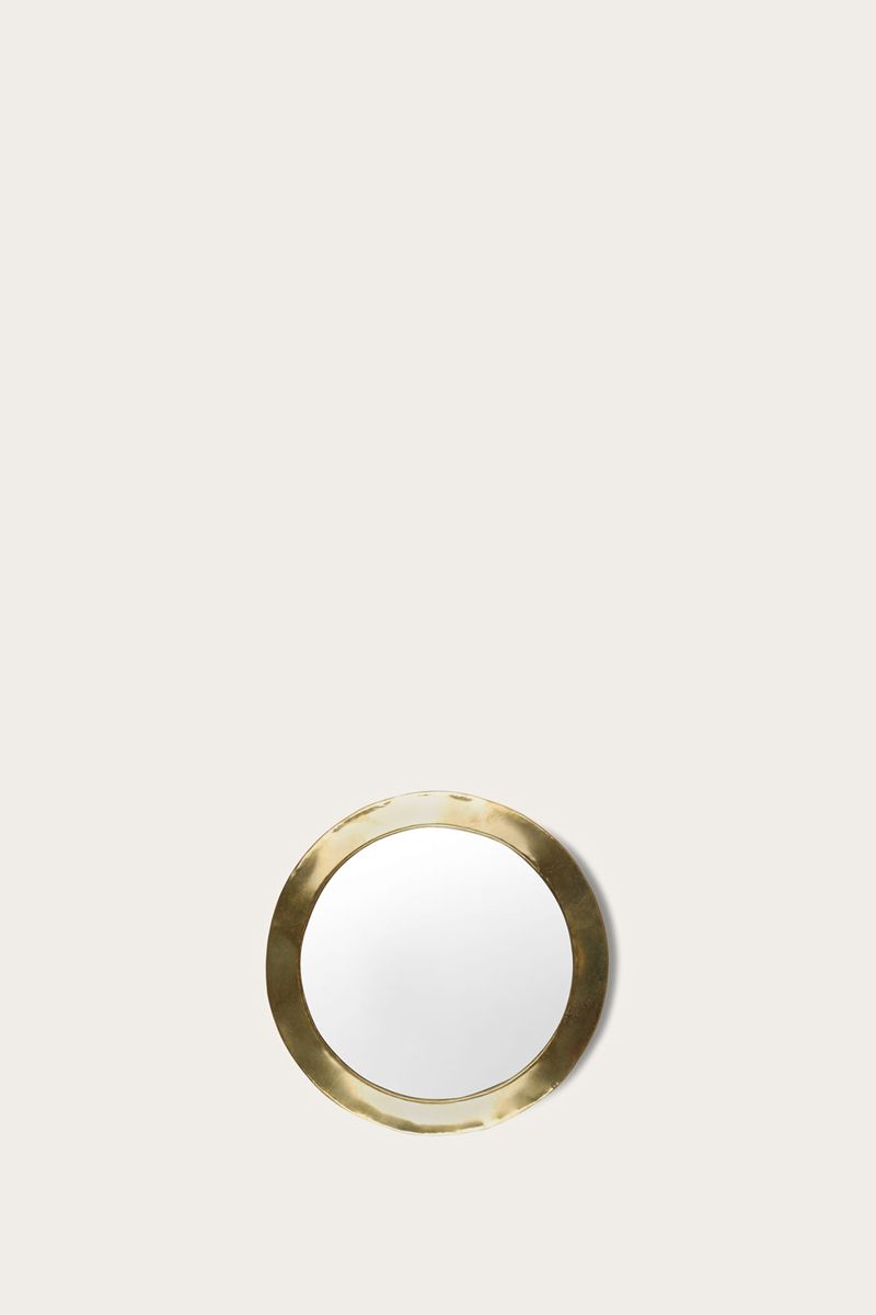 Round Brass Wall Mirror Kasbah