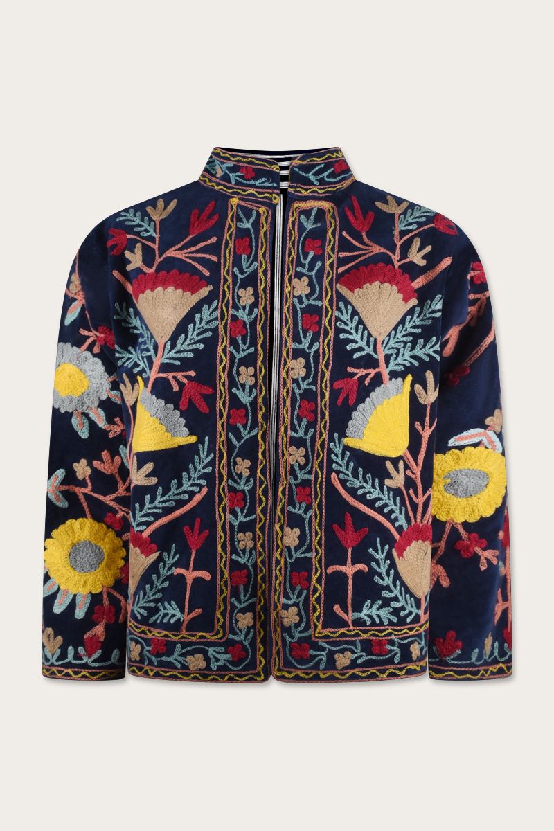 Embroidery Jacket – Blue
