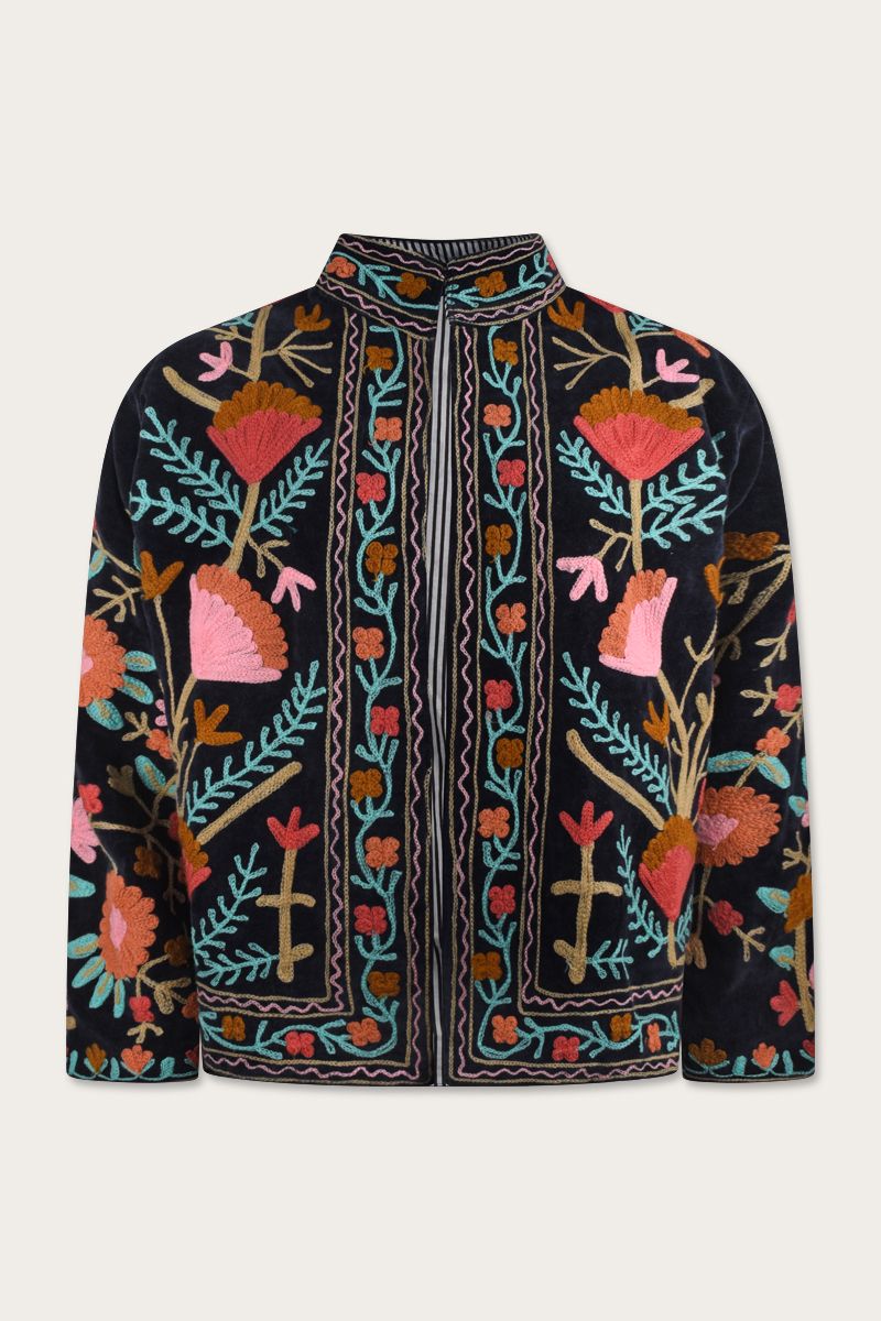  Embroidery Jacket – Black