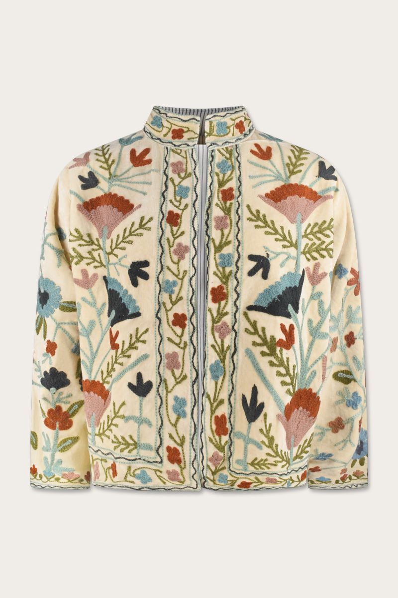 Embroidery Jacket – Cream