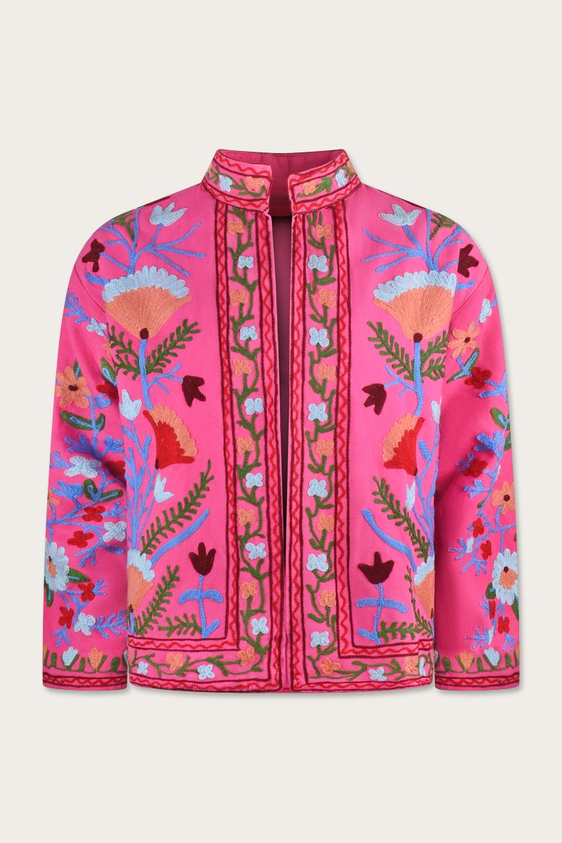 Embroidery Jacket – Pink