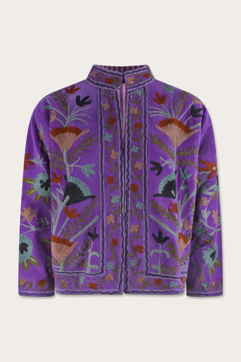 Embroidery Jacket – Purple