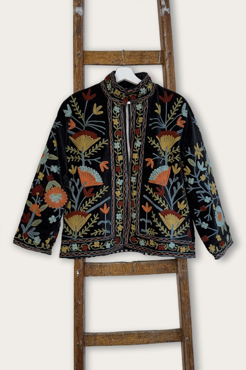 Embroidery Jacket – Black