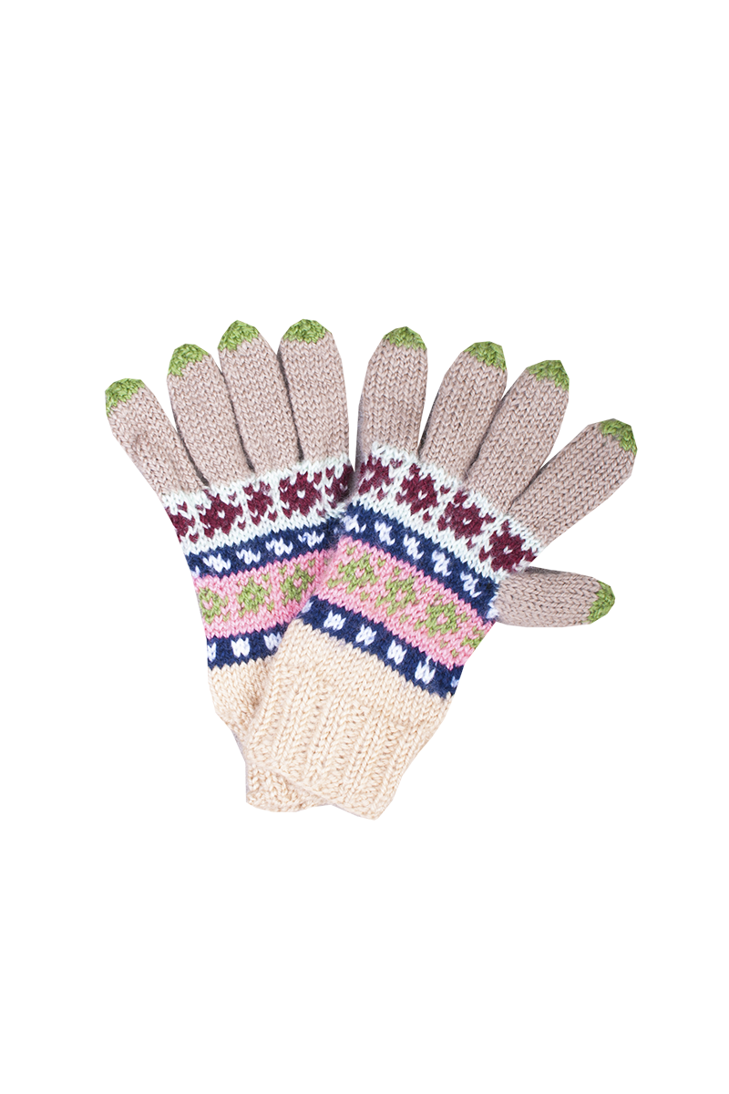 Knitted gloves