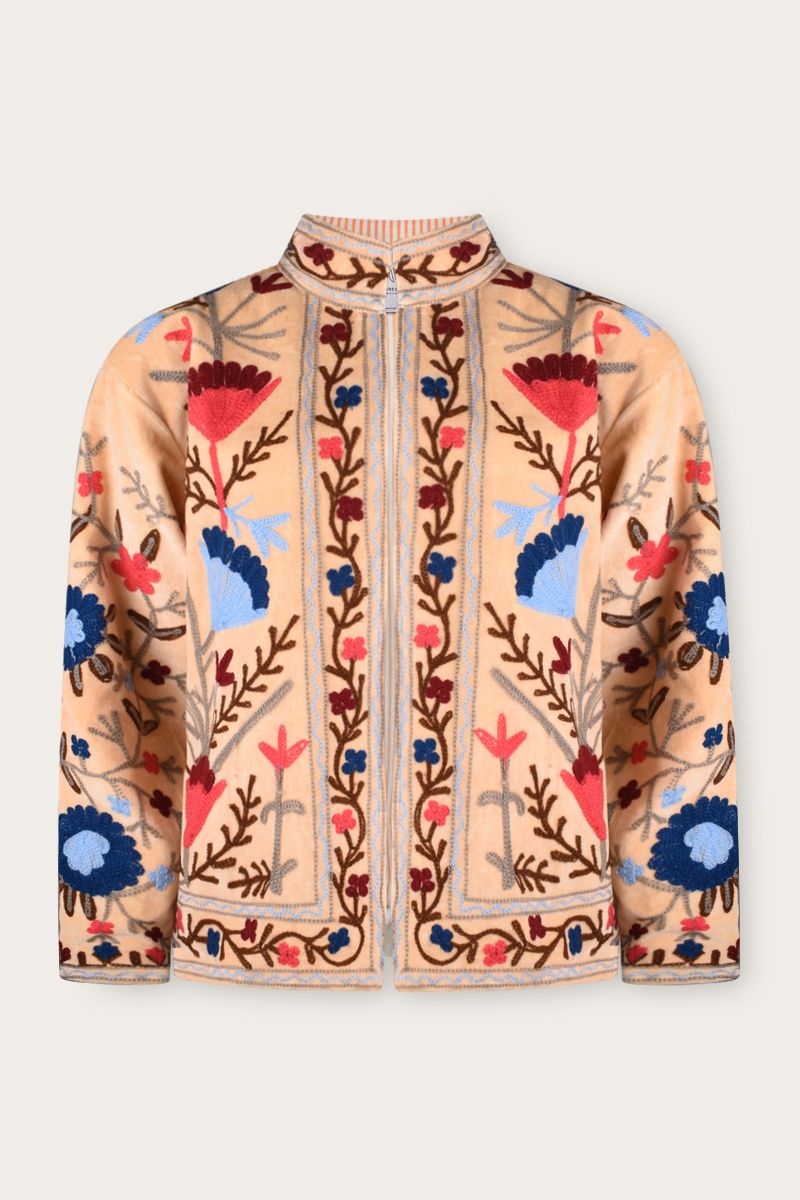 Embroidery Jacket - velvet  suzani 