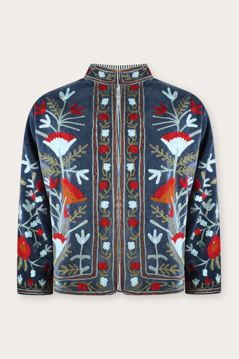 Embroidery Jacket - velvet suzani 