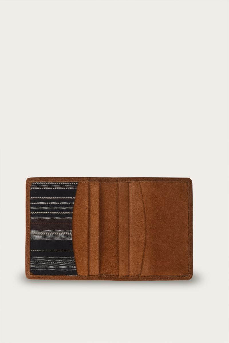 Card Holder Suede Mustard