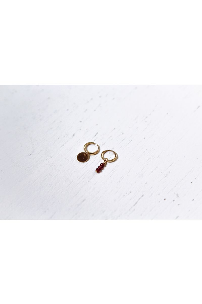 hoop earring set - gold