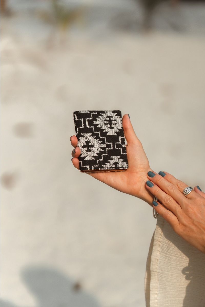 Card Holder Black Navajo