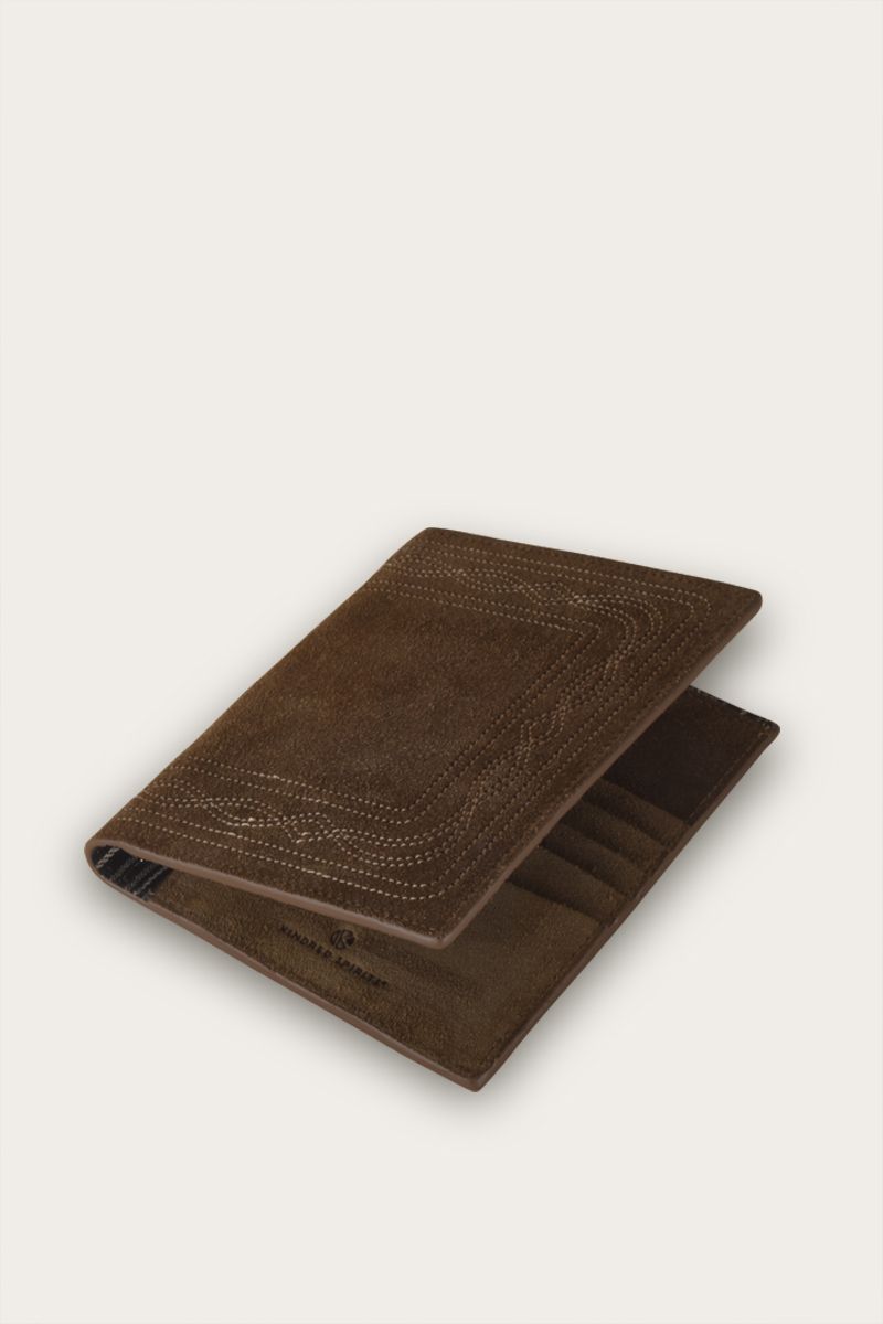 Passport cover Spanish Embroidery Toffee