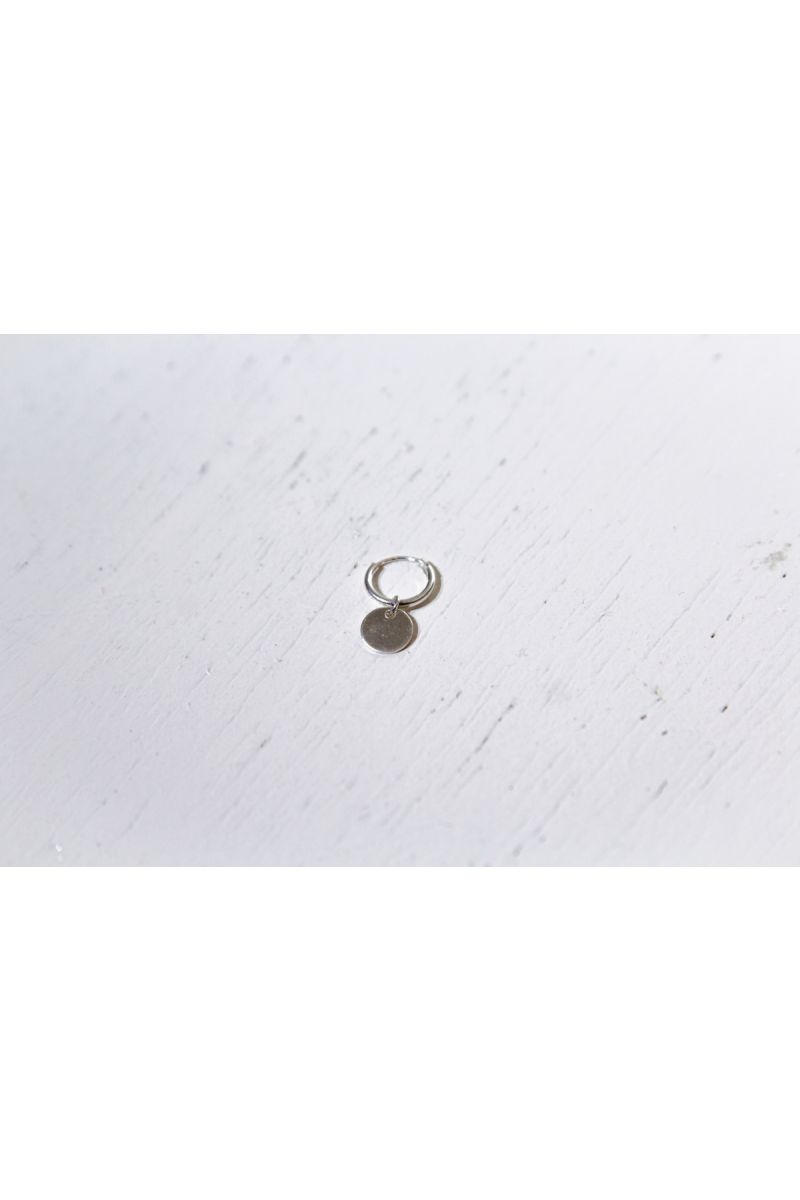 coin earring - silver