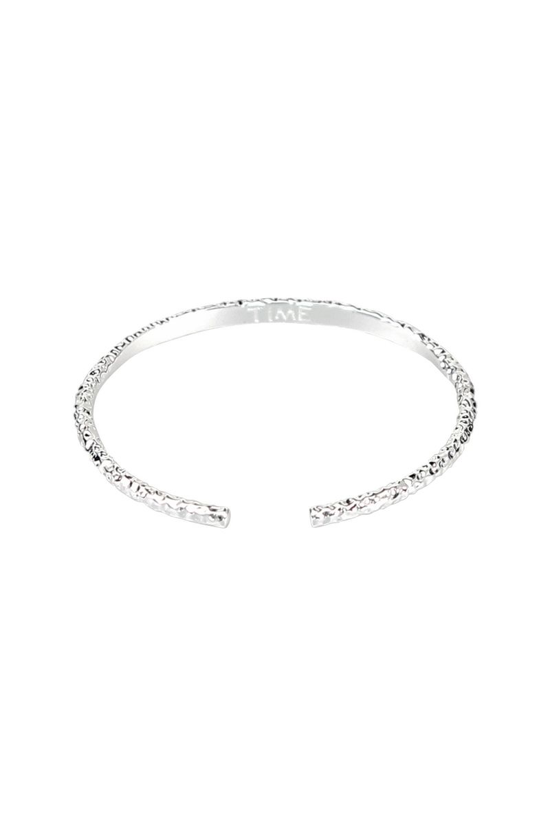 time cuff - silver bracelet