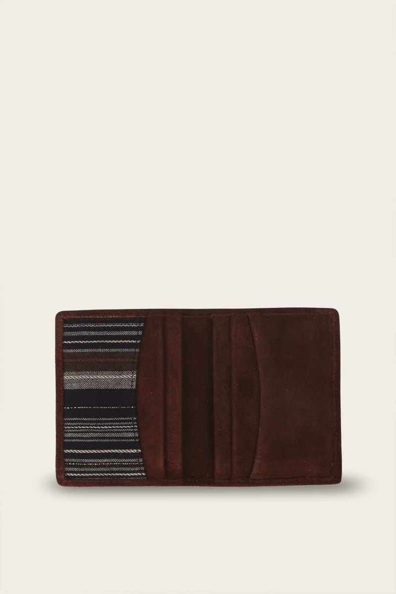Card Holder Suede Brown