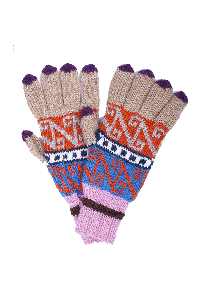 Knitted gloves