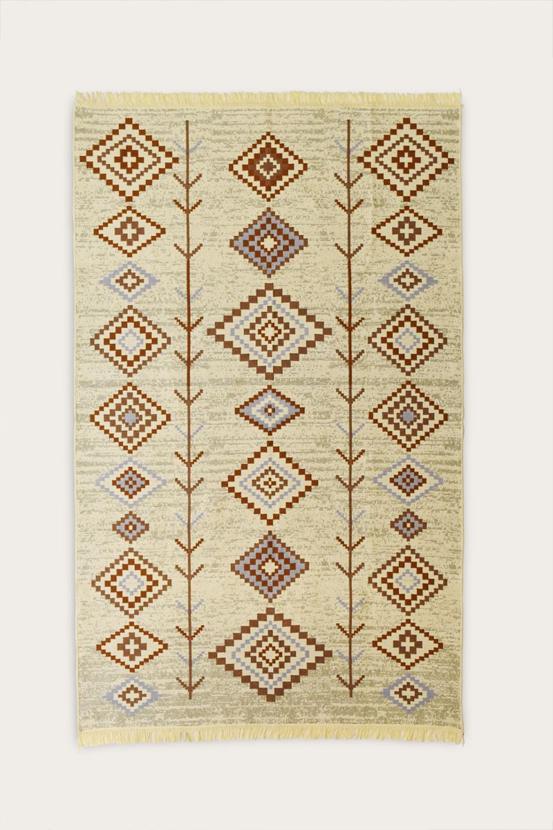 Kindreds dubbelzijdig Kelim tapijt Taupe