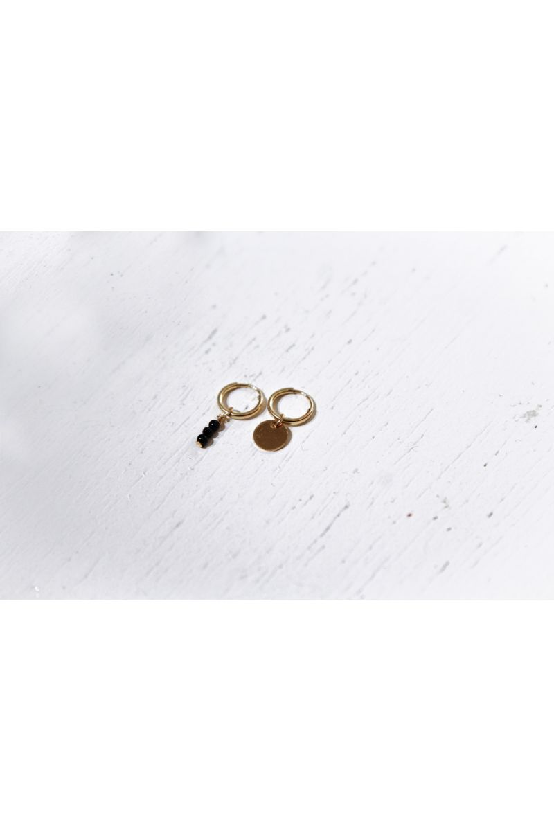 hoop earring set - gold