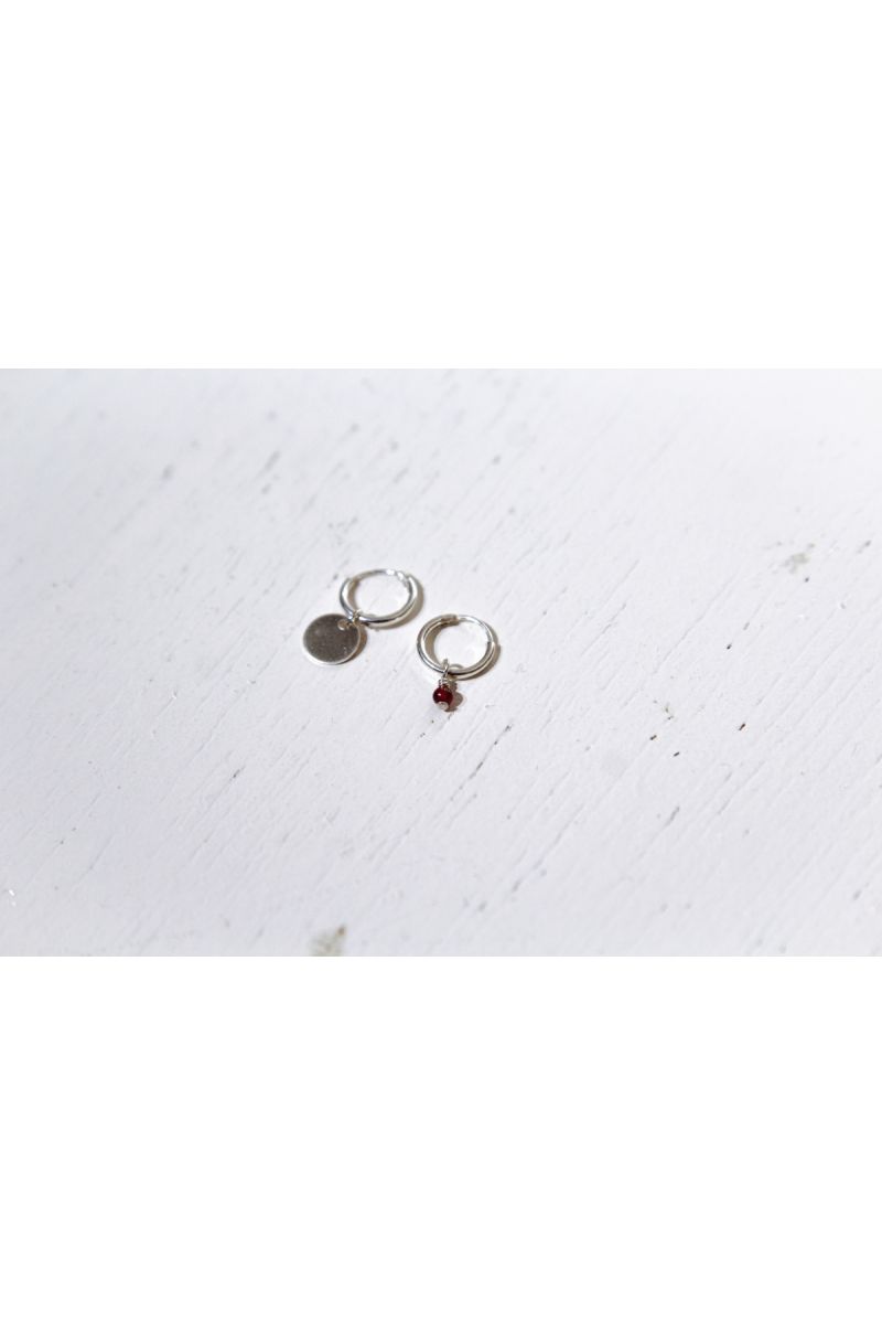 hoop earring set - silver