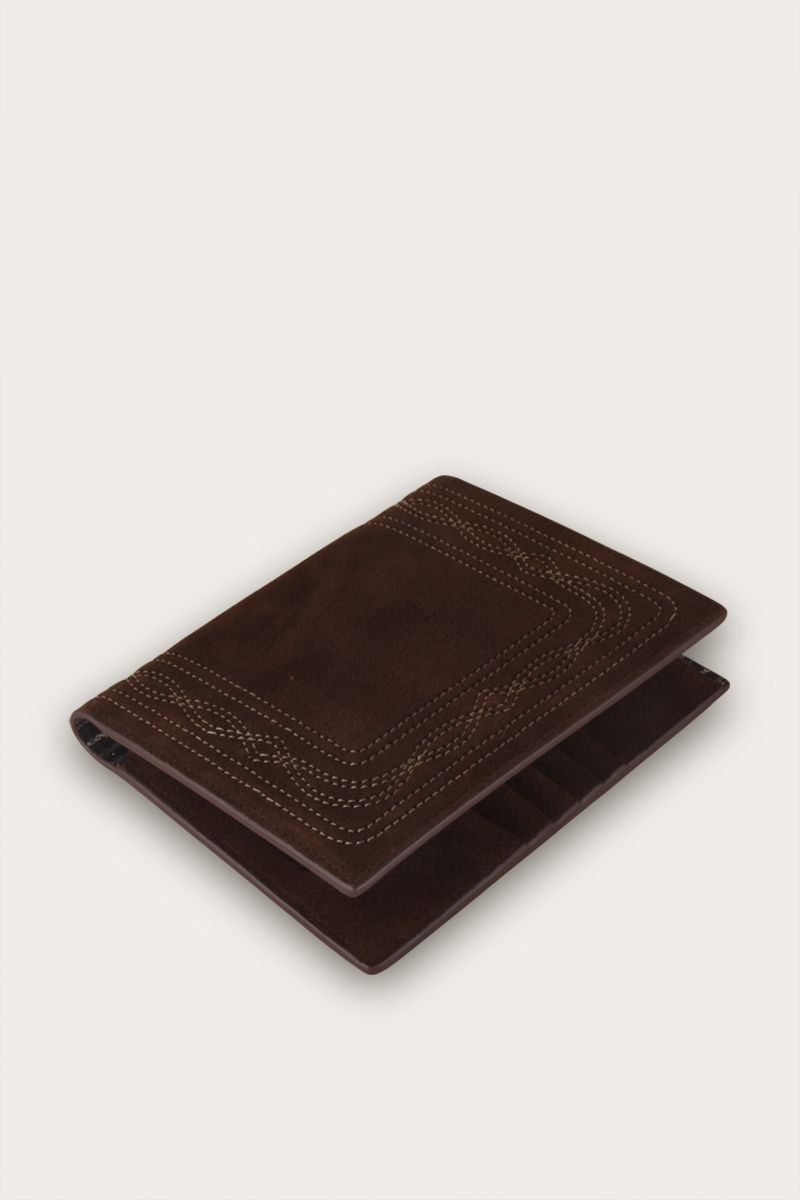 Passport cover Spanish Embroidery Brown
