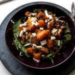 FOOD // Pumpkin Salad with Feta Cheese, Couscous and Mushrooms