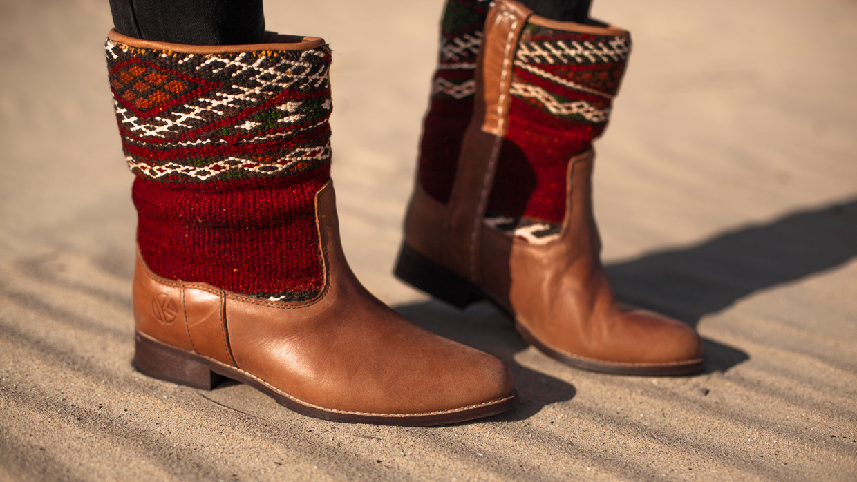 Bohemian Summer Style with our Jimi kilim Boots 