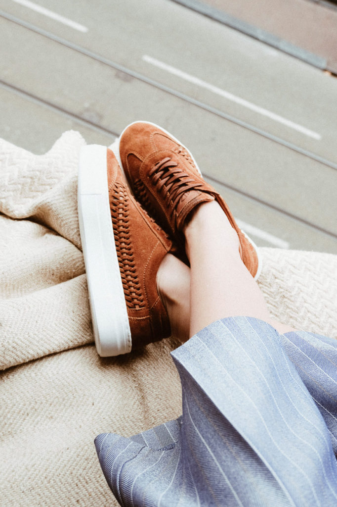 In need of an ultra-stylish and super comfortable shoe to get you where you need to go on the day to day? Or do you need a go-to, essential shoe for brunching on the weekend with your gal pals? Meet your new favorite shoe, our beautiful handcrafted suede woven sneakers! 