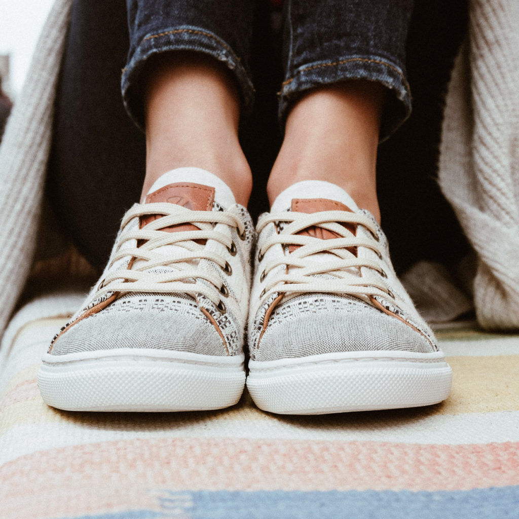 These sneaks are super lightweight, have a thick rubber sole, and are durable so whether you’re chasing after a toddler or chasing your dreams of traveling around the world, you know your June sneakers can hold up to any adventure you take them on!