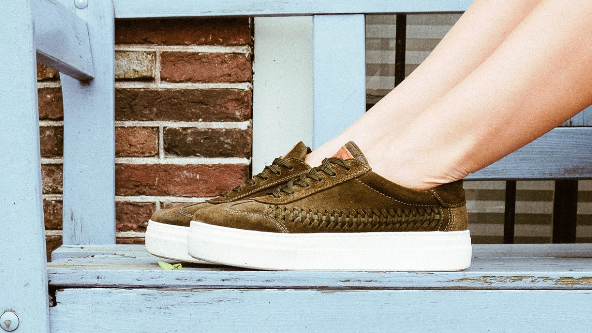 new favorite shoe, our beautiful handcrafted suede woven sneakers! ﻿