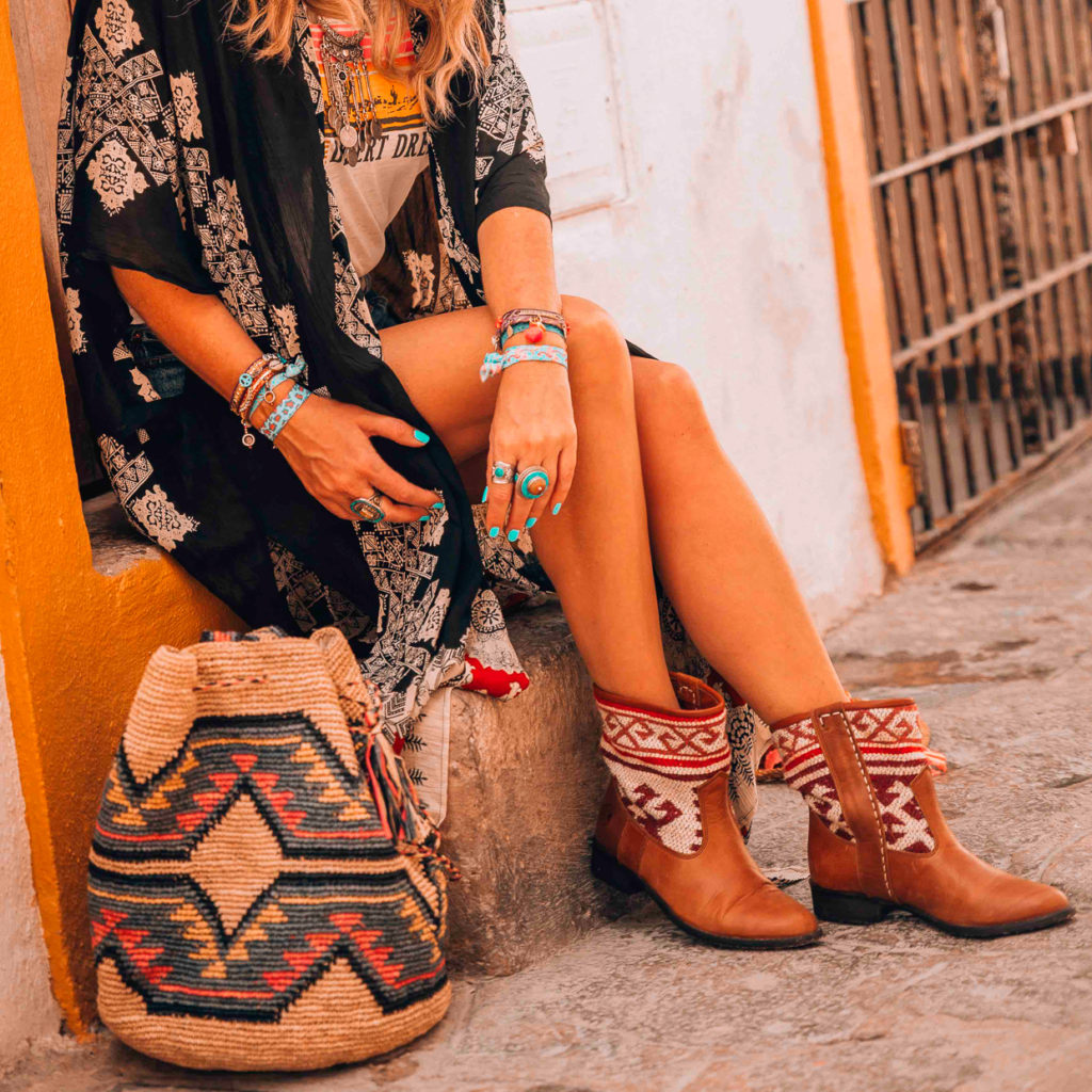 Jimi leather kilim Boots for a Stylish, Bohemian Summertime Vibe