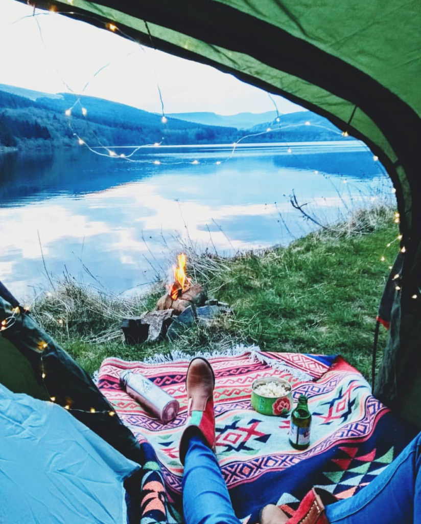 camping with our kilim accessories 