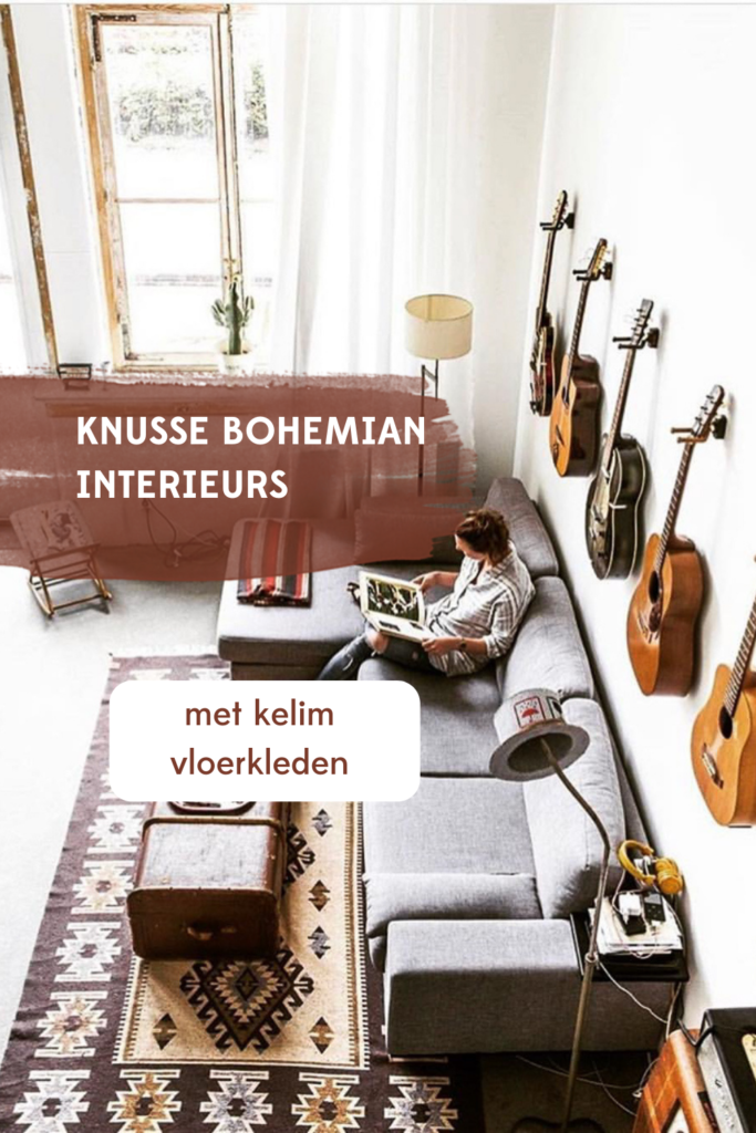 kelim vloerkleed bohemian interieur