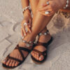 boho slippers and sandals